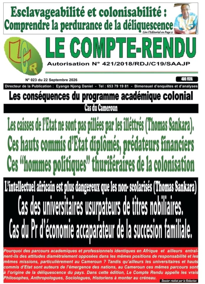 Revue de presse – Le Compte-Rendu